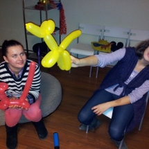 curs cum sa modelezi baloane,cursuri de formare animatori pentru copii, instruire animatori, formare animatori de petreceri