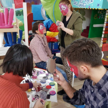 cum sa pictezi pe fata, workshop de face painting, curs de pictura pe fata, workshop de pictura pe fata, tehnici de pictura pe fata, invata sa pictezi pe fata cluj, training de pictura pe fata